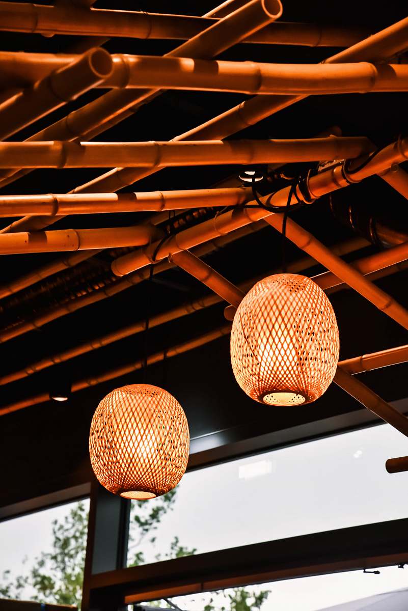 light fixture two brown lantern lamps lamp